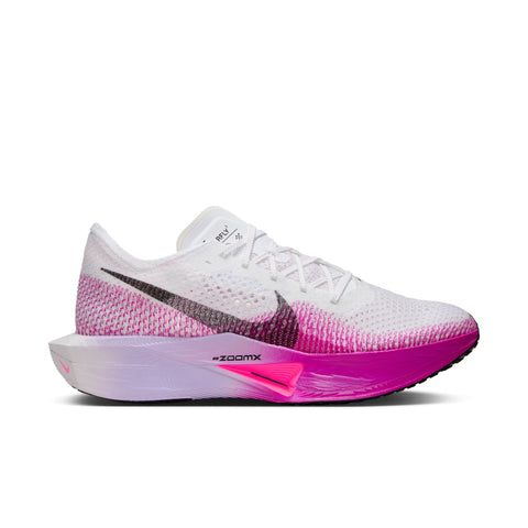 Nike Mens/Womens Zoom X Vaporfly Next % 3 (White/Black-Vivid Purple)