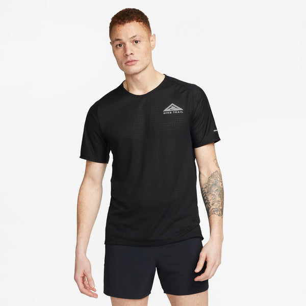 Nike Mens Solar Chase S/S Trail Run Tee (Black)