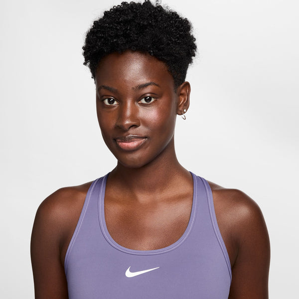 Nike Womens Swoosh Medium Support Sports Bra (Purple)
