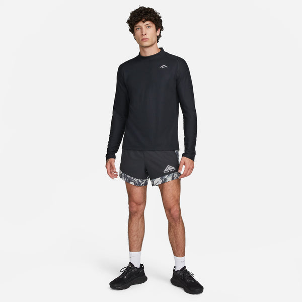 Nike Mens Dri-Fit Trail L/S Run Top (Black)