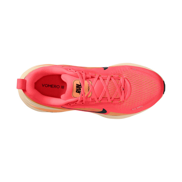 Nike Womens Vomero 18 (Hot Lave/Black-Chalk)