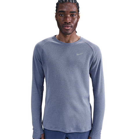 Nike Mens DF Stride Waffle L/S Run Tee (Hydraneas/Reflective)