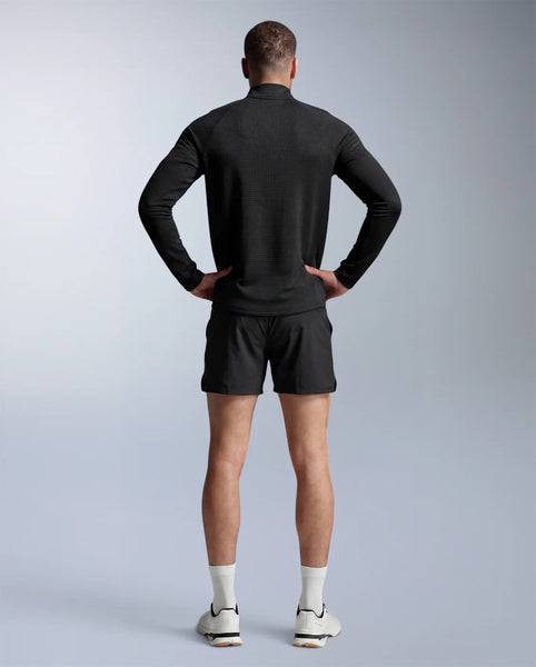 2XU Mens Ignition Haptic 1/4 Zip (Black/Reflective)