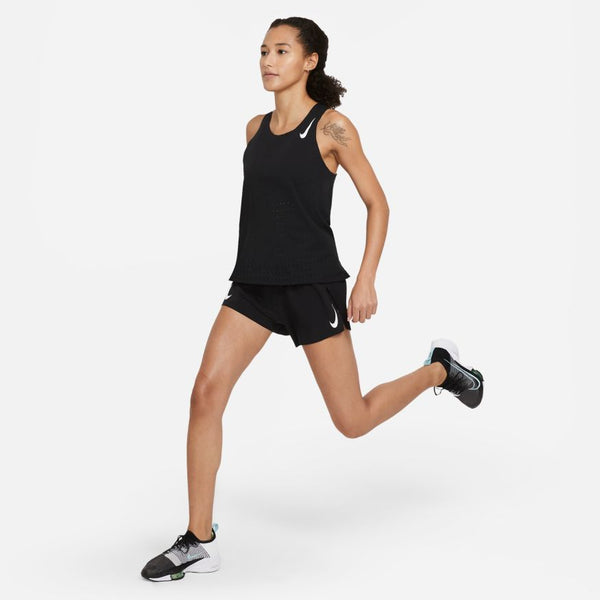 Nike Womens Aeroswift 3" Run Short (Black)