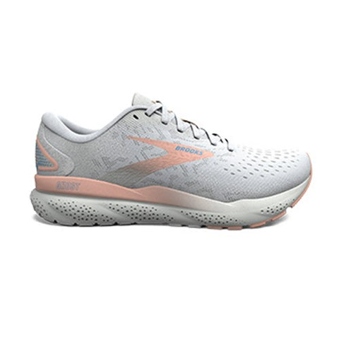 Brooks Womens Ghost 16 (White/Blue Wash/Peach)