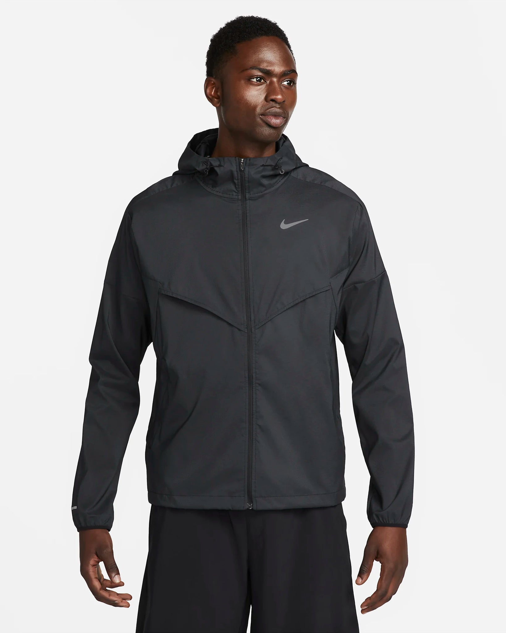 Nike windrunner online grey and black
