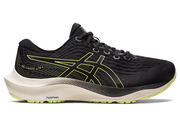 Asics Mens Gel Kayano Lite 3 Black Glow Yellow The Happy Runner