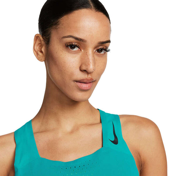 Nike Womens Aeroswift Singlet (Rapid Teal/Black)