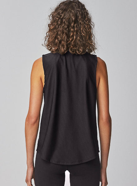 Running Bare Dial It Up Workout Tank (Black)