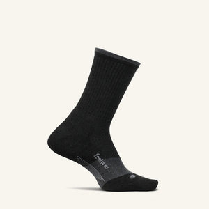 Feetures Trail Max Cushion Mini Crew Socks (Charcoal)