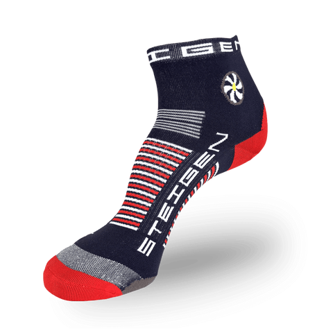 Steigen Unisex (5-12) 1/4 Length (Navy/Red)