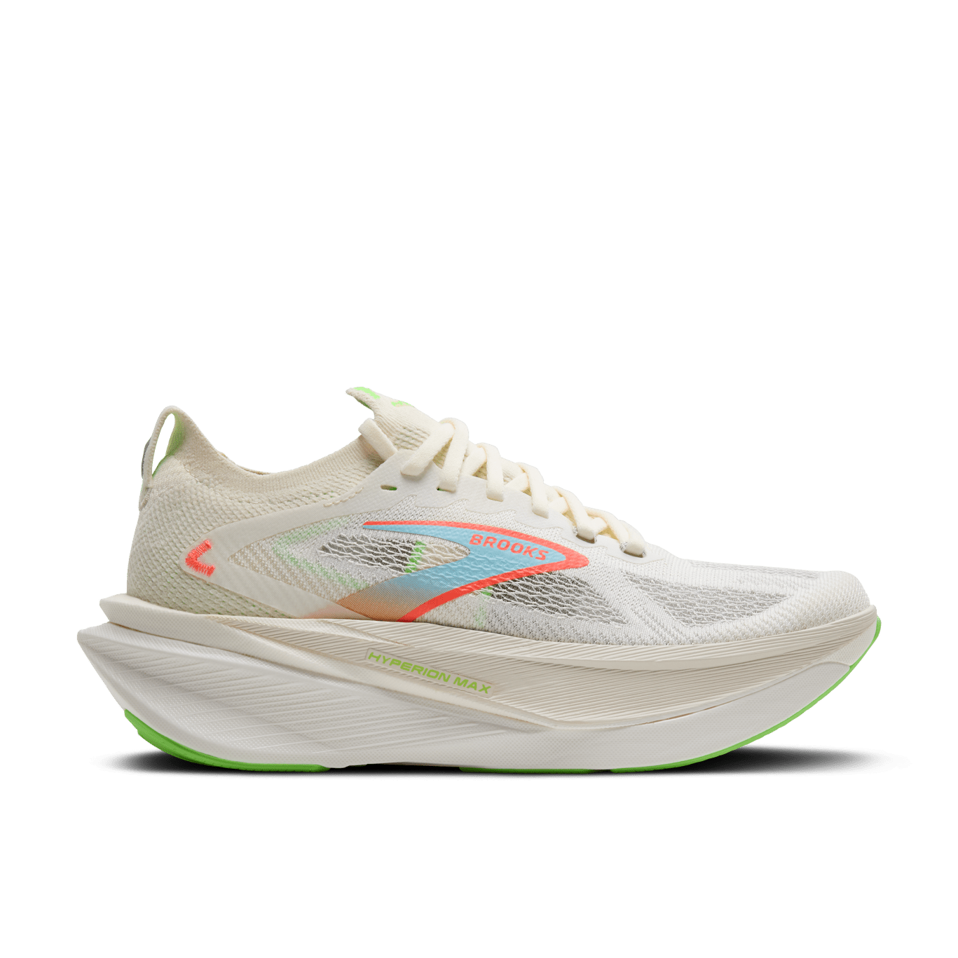 Brooks Mens Hyperion Max 3 (Coconut/Green Gecko/Pink Clay)