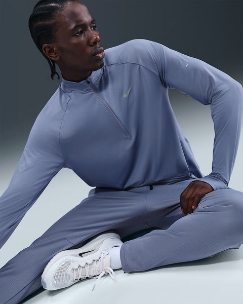 Nike Mens Dri-FIT 1/4 Zip Running Top (World Indigo)
