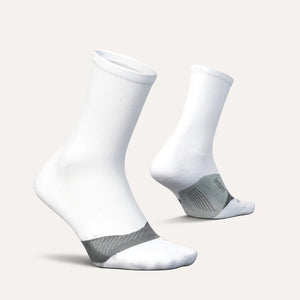 Feetures Elite Light Cushion Mini Crew Length (White)