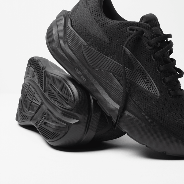 Brooks Mens Ghost Max 3 (2E Width) (Black/Black/Ebony)