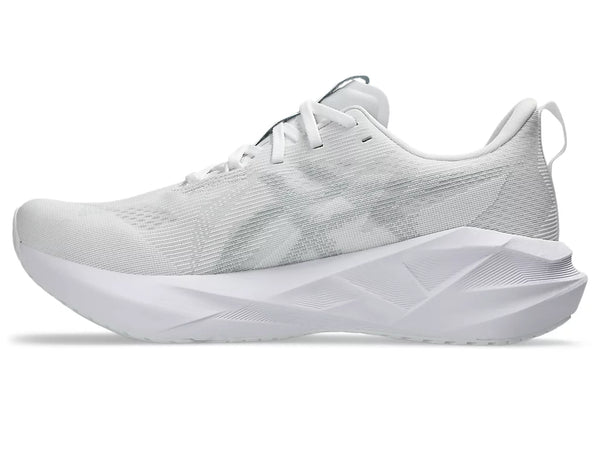 Asics Mens Novablast 5 (White/Piedmont Grey)