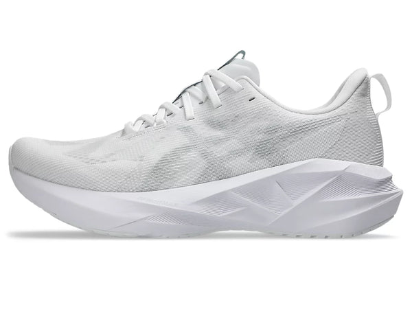 Asics Mens Novablast 5 (White/Piedmont Grey)