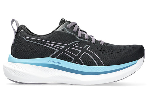 Asics Womens Glideride Max (Black/Carrier Grey)