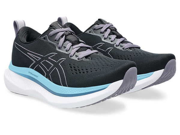 Asics Womens Glideride Max (Black/Carrier Grey)