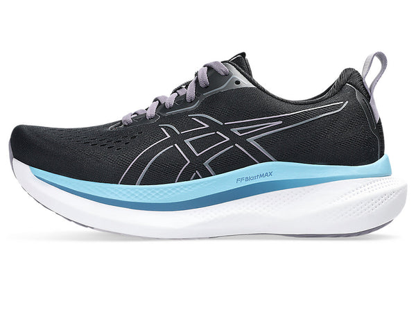 Asics Womens Glideride Max (Black/Carrier Grey)