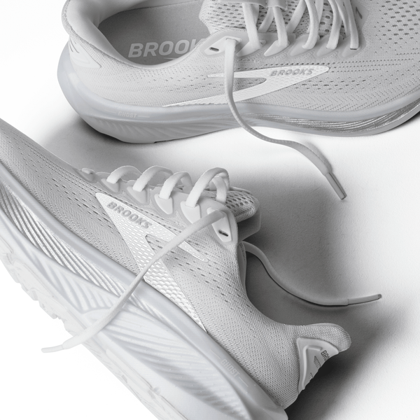 Brooks Womens Ghost 17 (White/White/Grey)