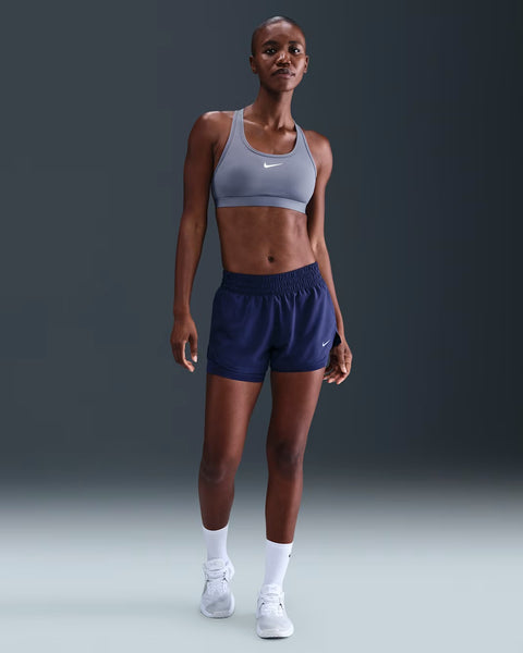 Nike Womens Swoosh Medium Support Sports Bra (World Indigo/White)