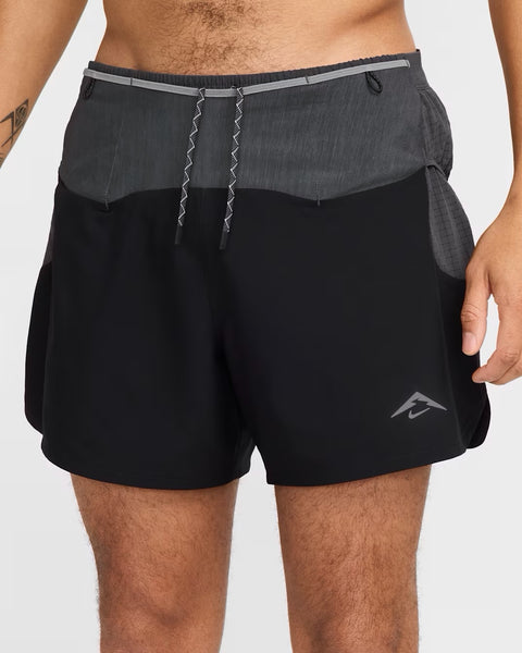 Nike Mens Second Sunrise 5" Trail Run Short (Black/Anthracite/Black/Summit White)