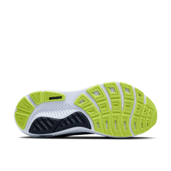 Brooks Mens Ghost 17 (2E) (Peacoat/Lime/Blue)