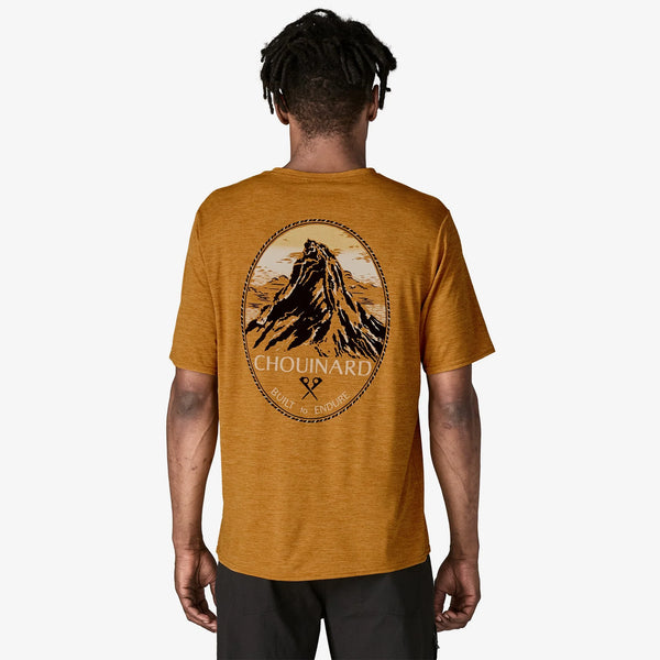 Patagonia Mens Cap Cool Daily Graphic Shirt (Chouinard Crest: Talon Gold X-Dye)