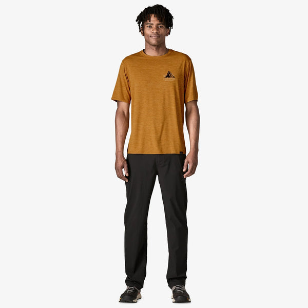 Patagonia Mens Cap Cool Daily Graphic Shirt (Chouinard Crest: Talon Gold X-Dye)