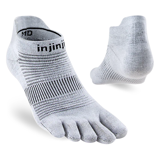 Injinji RUN Original Weight No-Show (Gray)