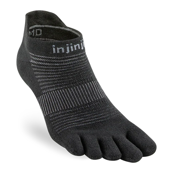 Injinji RUN Original Weight No-Show (Black)