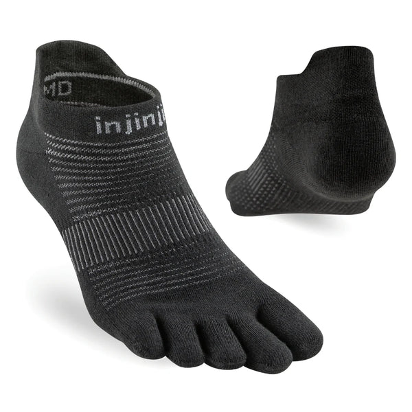 Injinji RUN Original Weight No-Show (Black)