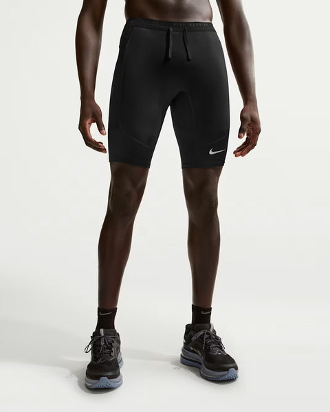 Nike Mens Stride Dri-FIT 1/2-Length Running Tights (Black)