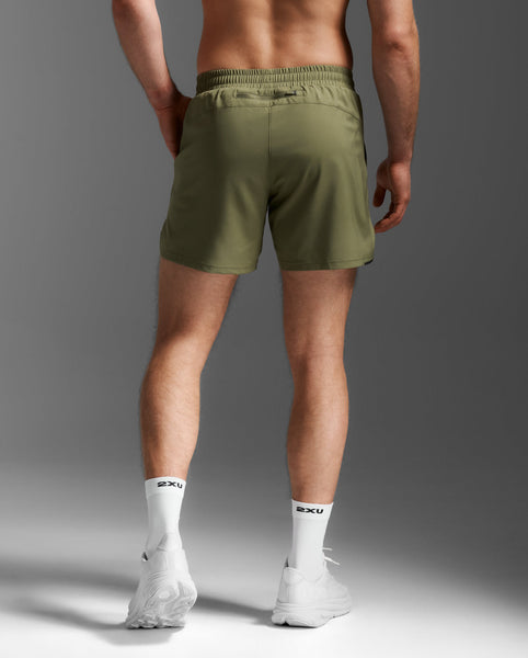 2XU Mens Aero 7" Run Short (Hunter/Black Reflective)