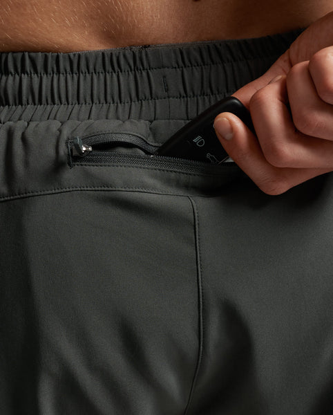 2XU Mens Aero 5" Run Short (Jupiter/Black Reflective)