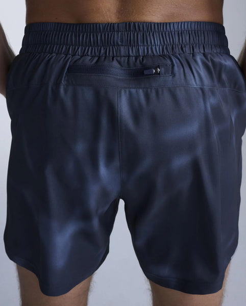 2XU Mens Aero 5" Run Short (Midnight Marble/Silver Reflective)