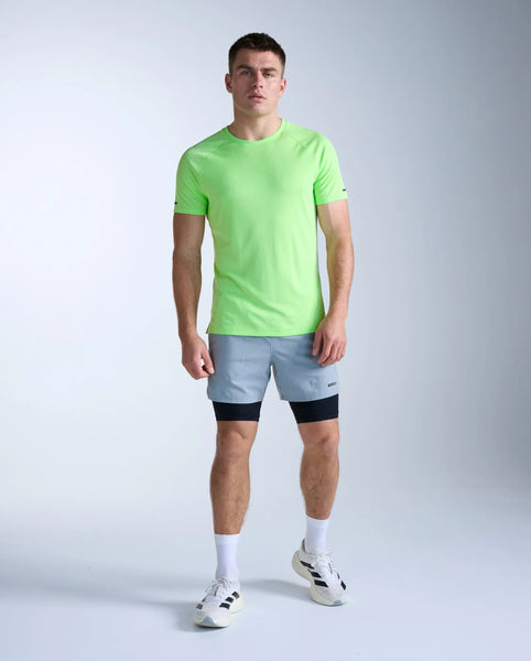 2XU Men’s Aero Tee (Lime Zest/Black Reflective)