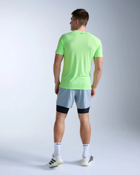 2XU Men’s Aero Tee (Lime Zest/Black Reflective)