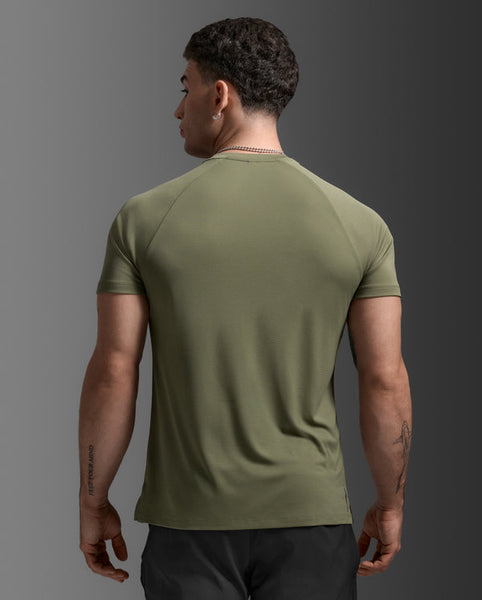 2XU Mens Aero Mesh Tee (Alpine/Black Reflective)