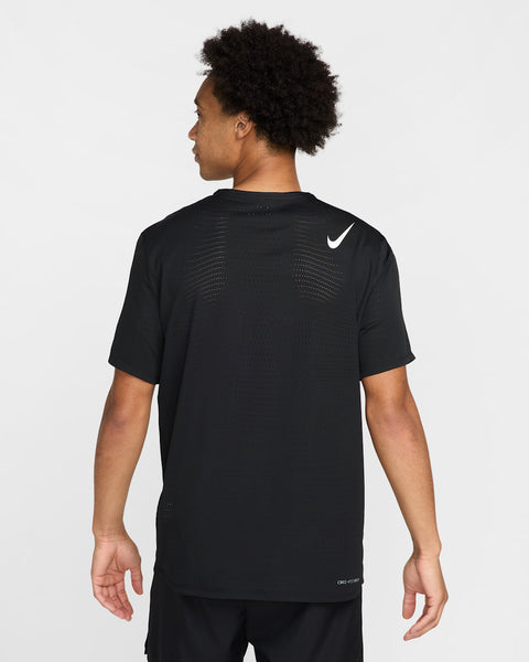 Nike Men's AeroSwift Dri-FIT ADV Short-Sleeve Running Top (Black/Summit White)