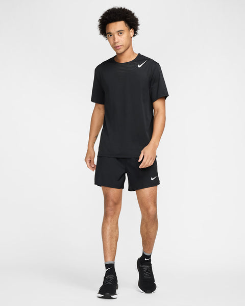 Nike Men's AeroSwift Dri-FIT ADV Short-Sleeve Running Top (Black/Summit White)