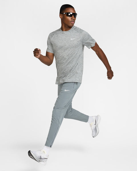 Nike Mens Stride Dri-Fit ADV S/S Run Tee (Smoke/Grey Heather)