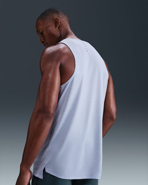 Nike Mens Stride Dri-Fit Run Tank (Ghost Heather)
