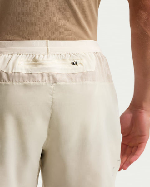 Nike Men's Dri-FIT Brief-Lined 5'' Run Shorts (Cream/Birch/Natural)