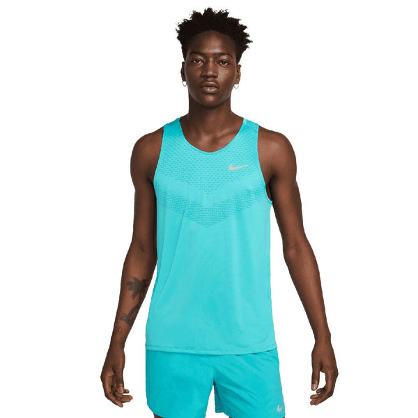 Nike Mens Stride Dri-Fit Run Tank (Teal)