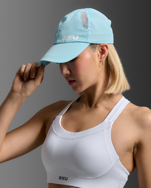 2XU Run Cap (Retro Blue/White)