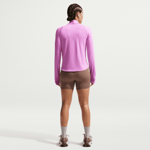 Nike Womens Swift Dri-Fit UV 1/4 Zip Running Top (Light Magenta)