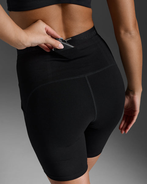 2XU Womens Form Stash Hi-Rise Bike Short (Black/BLack)