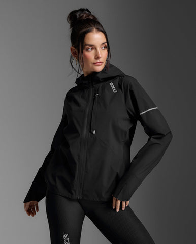 2XU Women’s Ignition Shield Jacket (Black/Black Reflective)